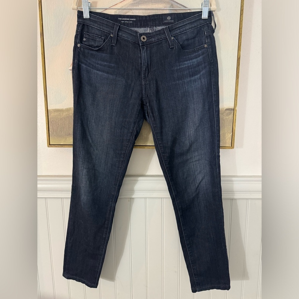 AG Adriano Goldschmied The Legging Ankle Super Skinny Ankle Jeans Dark Wsh Sz 27 - Picture 4 of 11